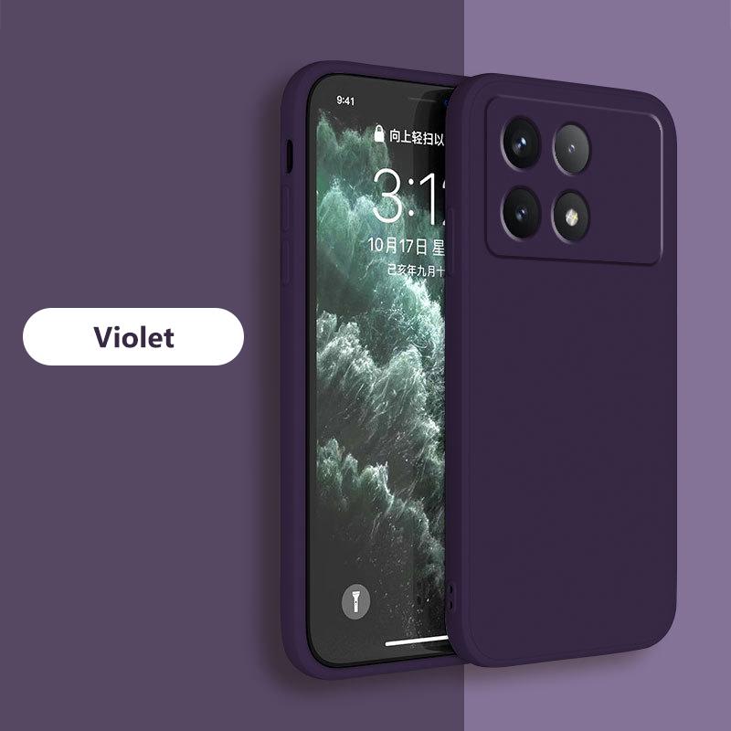 Pentru Poco X6 X 6 Pro Pocox6 Pro Carcasă pătrată din silicon lichid moale pentru Xiaomi Poco X6 X 6 Pro Pocox6 Pro 5G Carcasă de telefon