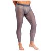 Mens Mesh Leggings See Through Stretchy Pants Elastic Waistband Lightweight Athletic Running Gym Tights