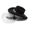9.5Cm Large Brimmed Woolen Hat, Western Cowboy Gift Hat, Men'S And Women'S Couple Hat, Ethnic Felt Hat