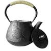 HwaGui Nambu Eisenware Teekanne, Stilvoll, IH-kompatibel, Eisenzusatz, Eiserne Teekanne mit Teequirl, 1000ml (Blume)