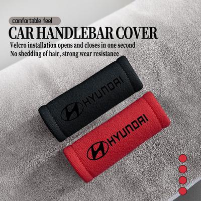 Car Styling Roof Handle Protective Cover Plush Handrail Protector For Hyundai Genesis N-LINE I10 I20 I30 I40 IX20 IX35 Kona Getz C1