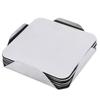 BHBL Coasters - Stainless Steel Holder with Coaster Set -Drink Milk Coffee Tea Cup Mugs Holders Square