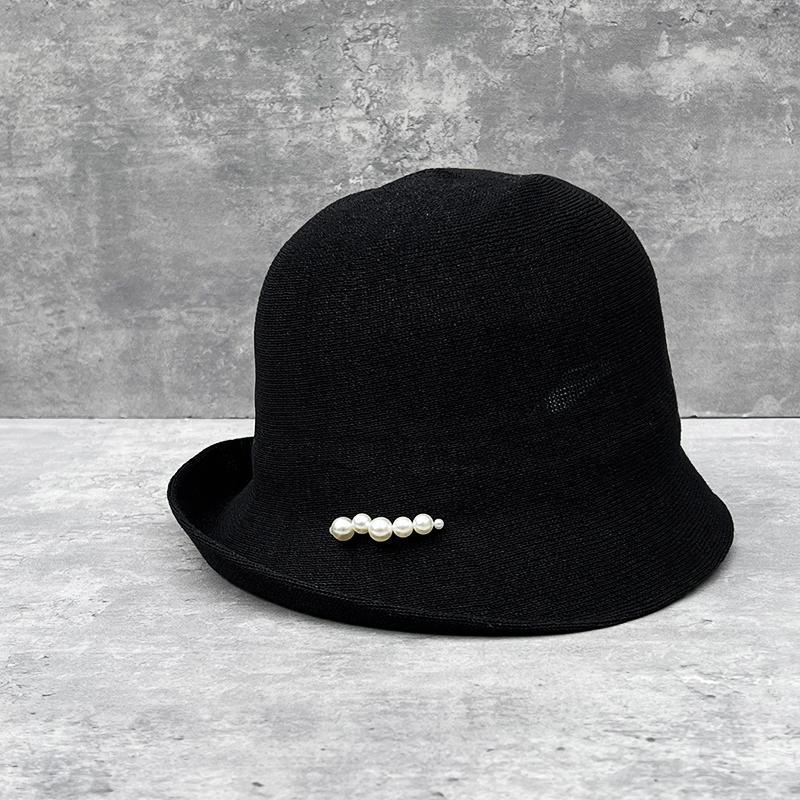 Chapéu de Pescador Pérola Washi Simples para Crianças Vento Ins Ultra Leve Chapéu Bacia Verão Respirável Protetor Solar Boné Protetor Solar