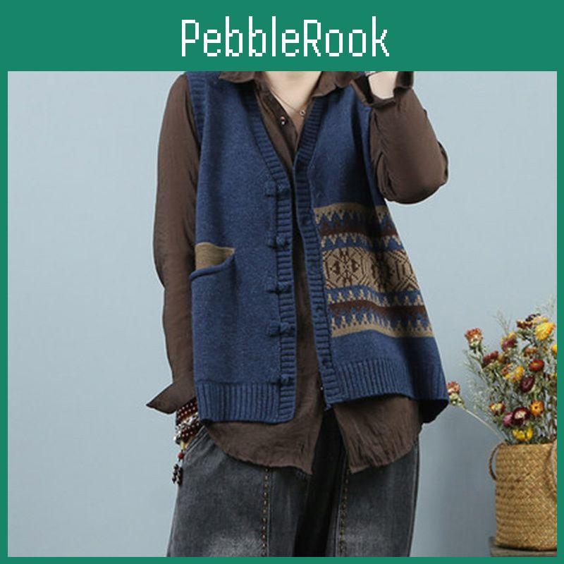 Womens Vest Cardigan Spring Knitted New Fashion Stylish Loose Thick Vest Versatile Womens Top