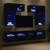 TV Wall Unit 6 Pcs 100 X 30 X 40 Cm Artisan Oak