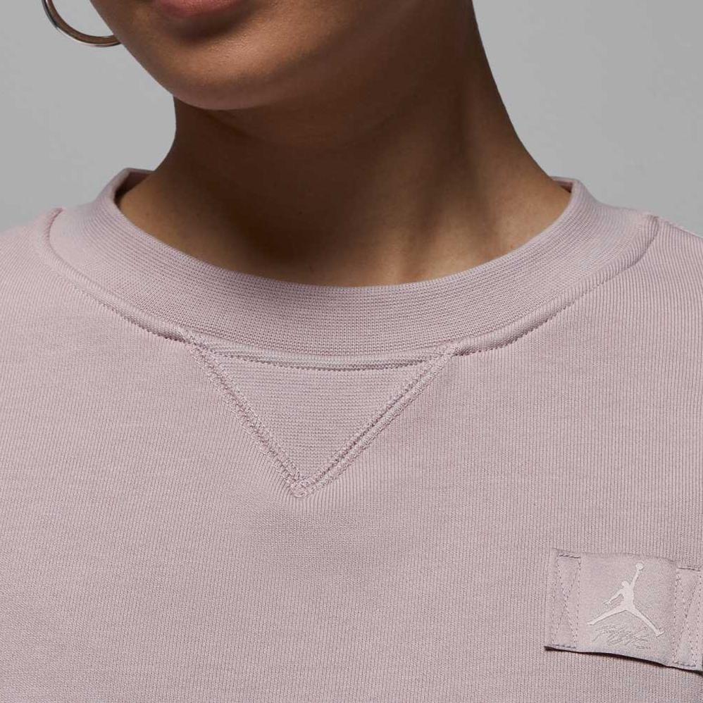 Jordan Flight Fleece Crewneck Short Sleeve Solid Sweatshirt Women Sweatshirt IF1007-627