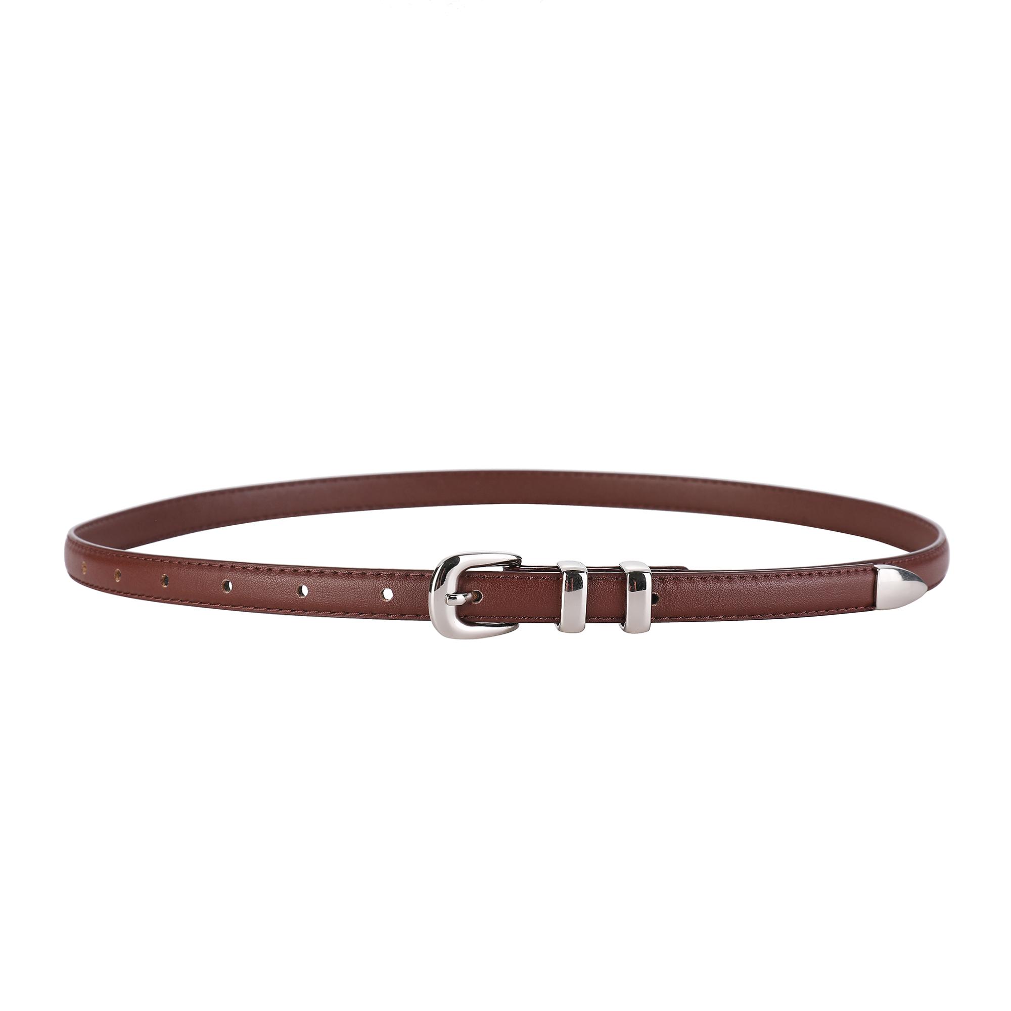 Smalle Riemen Echt Leer Dames Mode Riem Glanzende Zilveren Gesp Tailleband Voor Jurk Jeans Trui Luxe Dames Dunne Riem 100cm