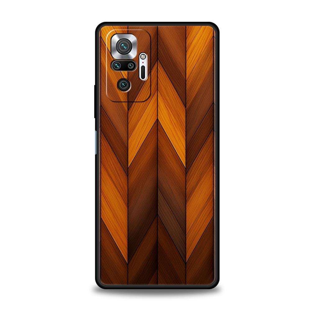 Luxury Vintage Wood Grain Pattern Phone Case Cover for Redmi 14C 10C Note 15 14 13 12 10 11 K40 Pro Plus 5G Soft TPU Shell Bags