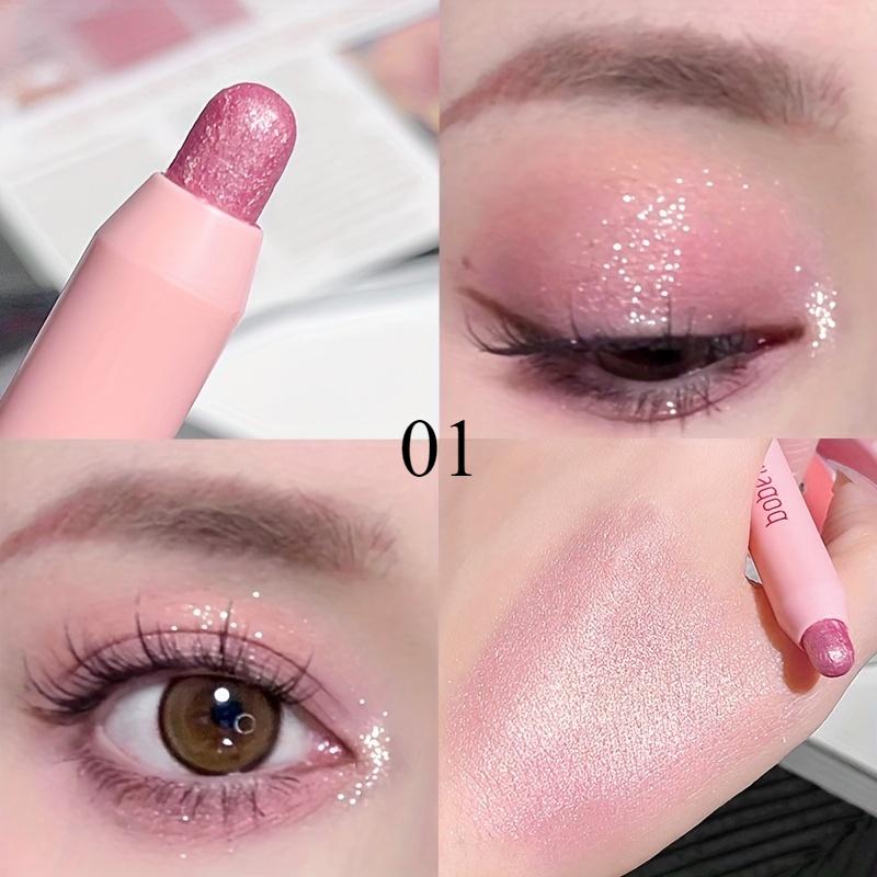 

Multicolor Eyeshadow Highlighter Stick Waterproof Smudge-Proof Pearlescent Glitter Finish Eyeshadow Pen Perfect for Eye Makeup and Contouring 01