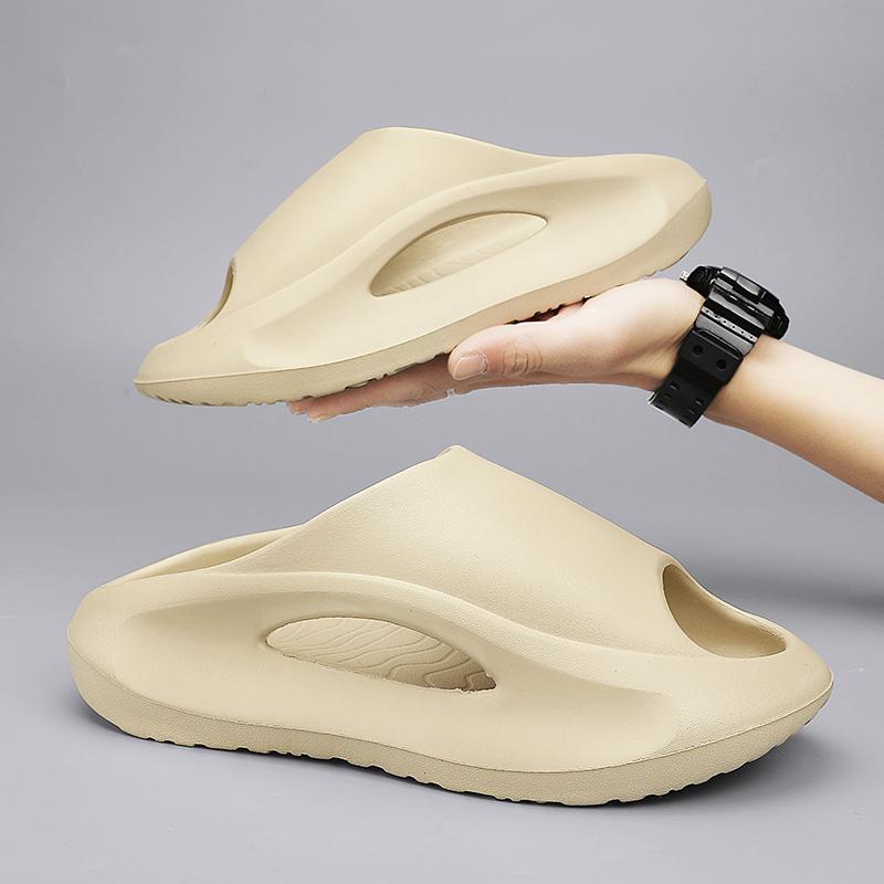 

Мужские шлепанцы, брендовые мужские и женские шлепанцы, оригинальные домашние сандалии унисекс, повседневные шлепанцы, супер мягкие шлепанцы из ЭВА на толстой платформе, летние 36