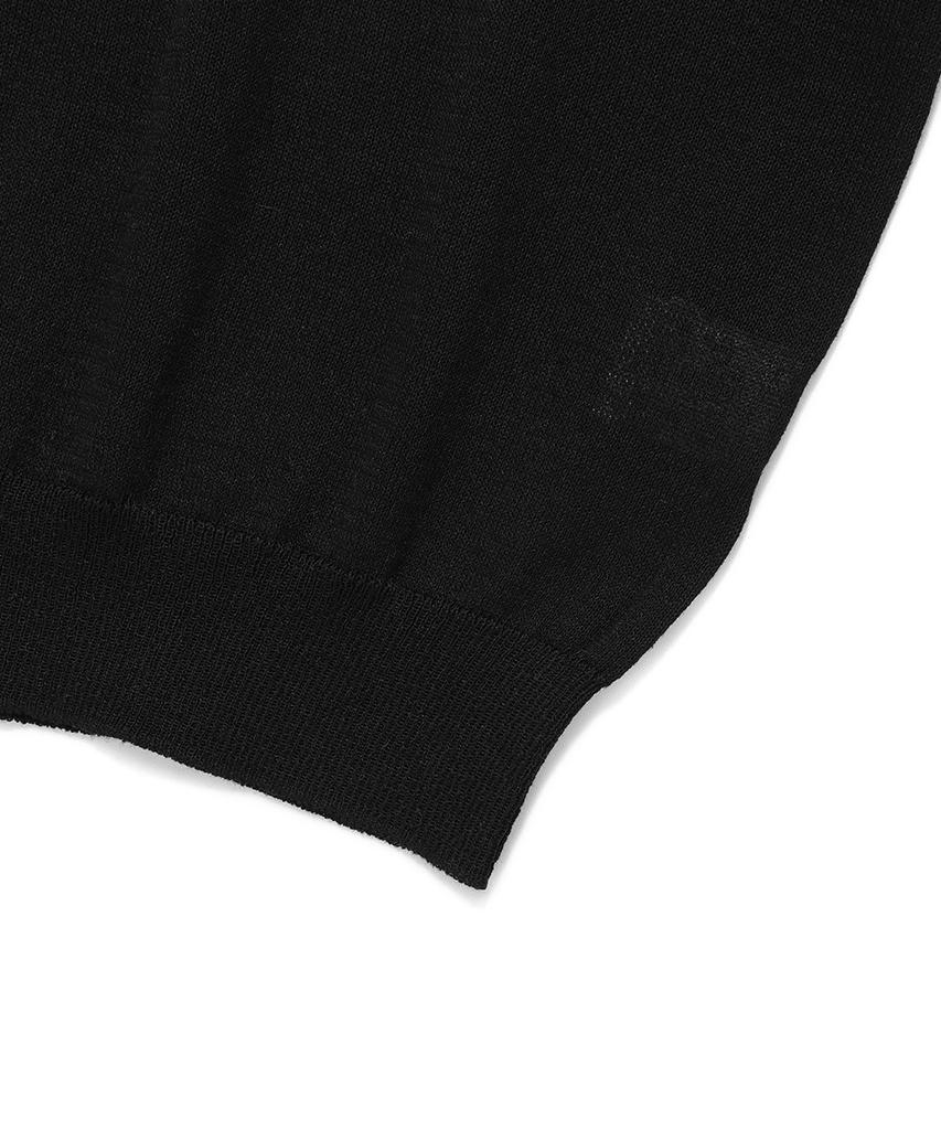 CAVISH W Seller Logo Intarsia Knit Black(Cv2Emfk601A)