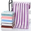 Coral Fleece Towel Strong Water Absorption Stripes Thickened Soft Skin Friendly Breathable High-quality Absorbent Bath Towel