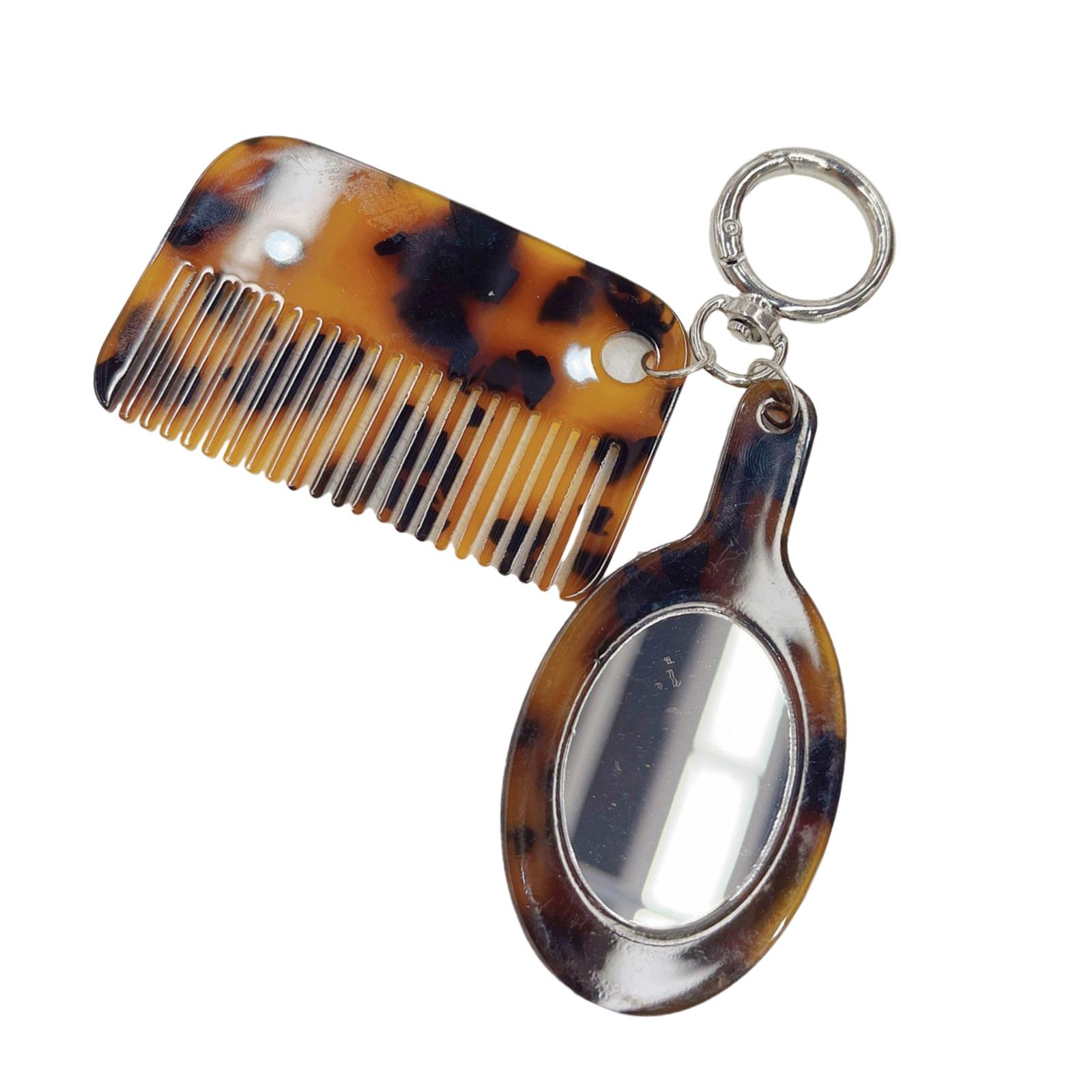 

Модный брелок для ключей, многофункциональный леопардовый гребень и зеркальный брелок для стильного ухода за волосами, креативный брелок для ключей, сумка-подвеска 3
