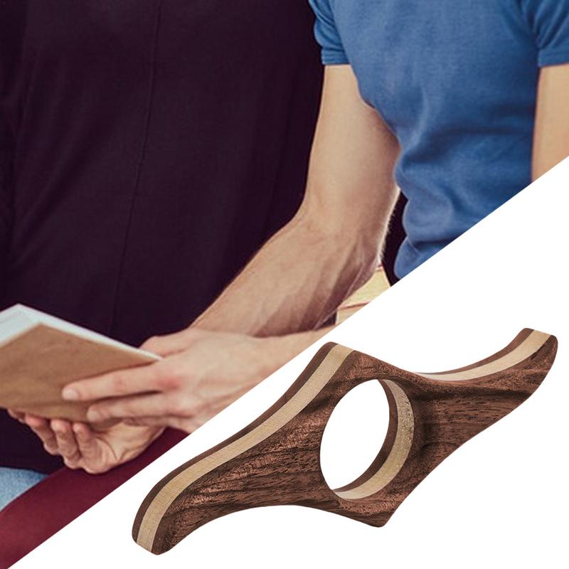Trä Boksidehållare Ergonomisk Hålla Boken Öppen Bokmärke Slitstarkt Bokmärke Rombisk Sidhållare För Hem Bibliotek Skola