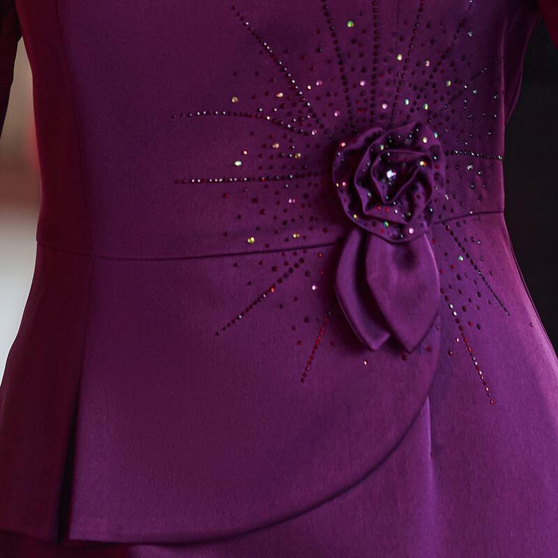 Paster New Chinese Style Mother of the Bride Banquet Dress