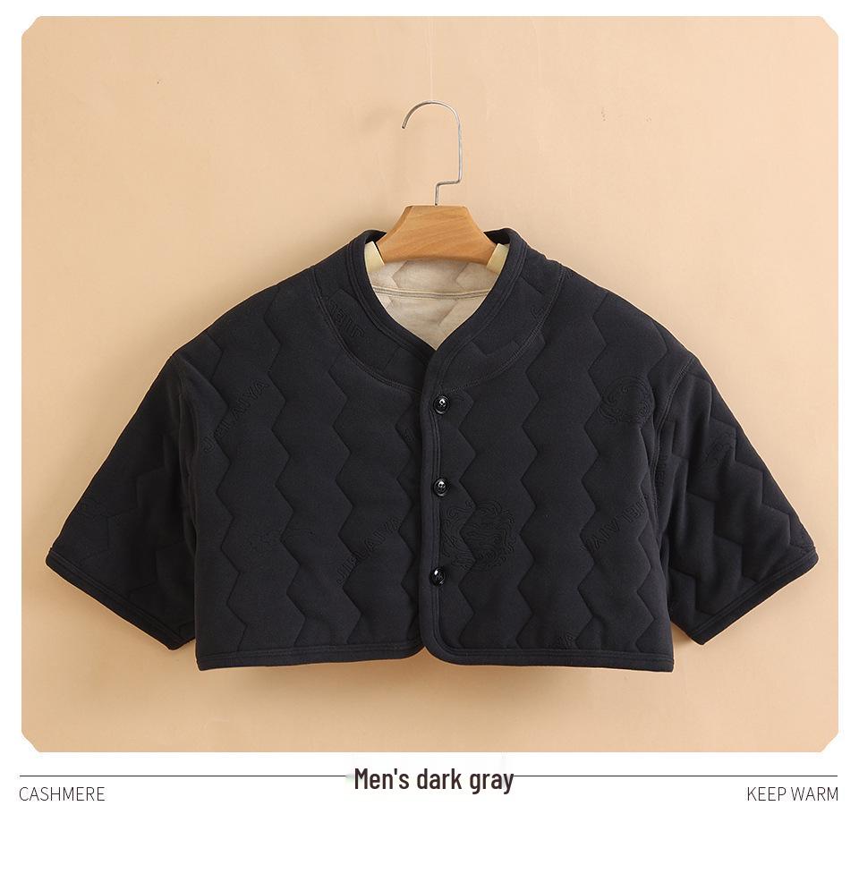 Cashmere Shoulder & Neck Warmer Vest, Sleeveless, Unisex, Ideal for Middle-Aged & Elderly, Cold Protection & Warmth.