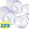 10Pcs Christmas Ornaments Balls Diy Bauble Plastic Transparent Hollow Ball Wedding Party Xmas Tree Hanging Decorations