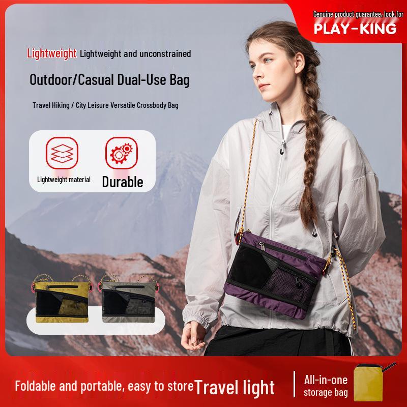 

Waterproof Ultra-light Nylon Crossbody Bag for Hiking and Commuting Barbie Pink