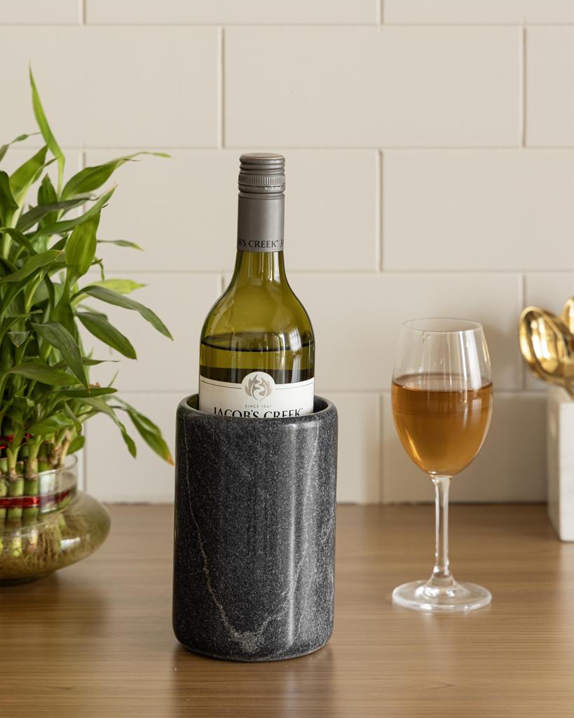 Marble Wine Chiller, Black Marble Wine Chiller