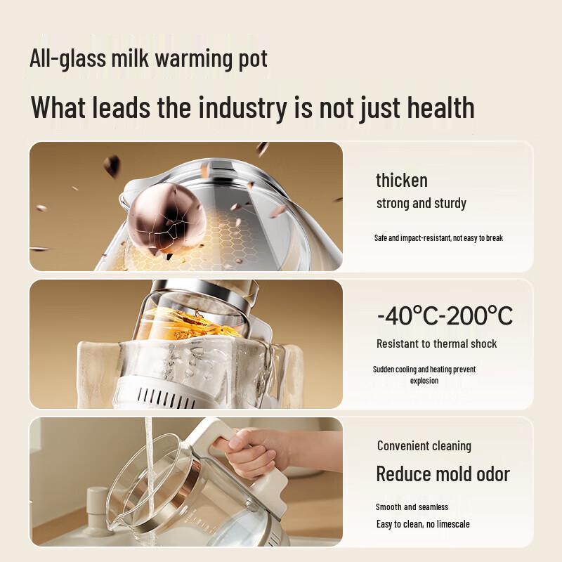 SnowBear All-Glass Smart Baby Formula Dispenser & Warmer