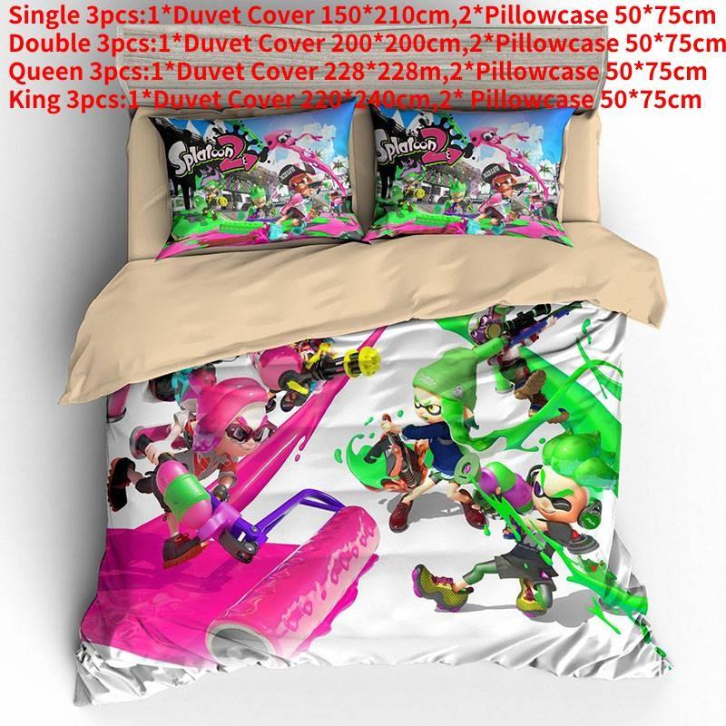 High-quality Digital Print Three Piece Bedding Set Including Pillowcases And Duvet Cover For Stylish Bedrooms
