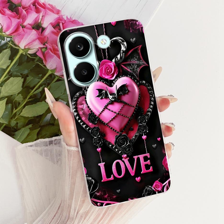 For Xiaomi Poco X8 Pro 5G Case Cute Love Heart Painted Cover Soft Slim Phone Case For Xiaomi Poco X8 Pro Max PocoX8 Pro 5G Shell