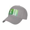 New Watercolor Excel Logo Baseball Cap Unique Hats Streetwear Golf Hat Dad Hat Unisexs Caps Womens