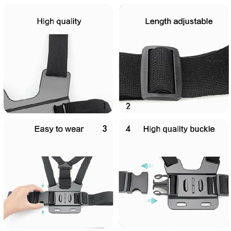 Adjustable Chest Strap for  Hero 10/9 Chest Mount Harness Mount Belt