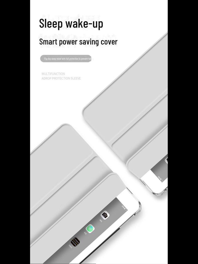 "Leather Protective Case with Pen Slot for iPad 10.2 & Air 4/5, Soft Shell"