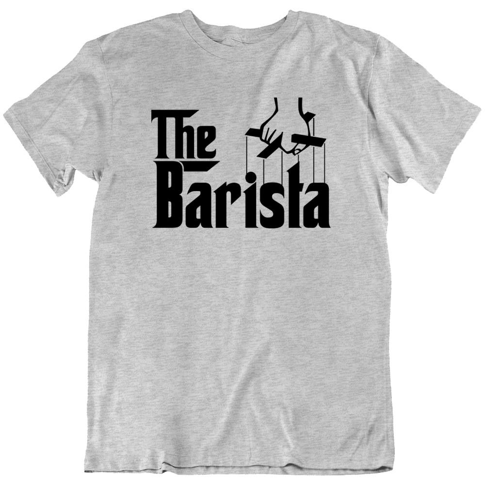 The Barista Coffee Espresso Cafe Coffeeshop Godfather Funny T-Shirt Tee Gift New