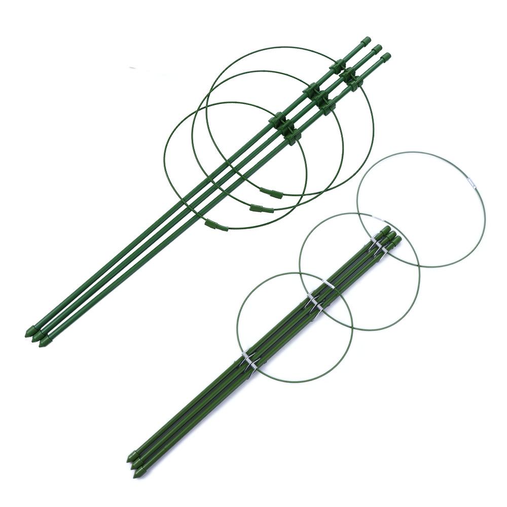 Rings Green Durable Tomato Cage Decorative Trellis Bracket Climbing Vine Rack Potted Support Frame