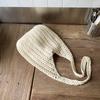 New Fashionable Solid Color Knitted Hollow Large-capacity Shoulder Bag Korean Handmade Tote Bag Holiday Wind Beach Women's Bag