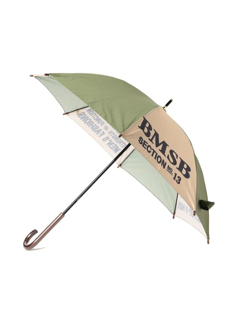 Beams Boy Women's Printed Long Umbrella, Sun and Rain, Olive, One Size