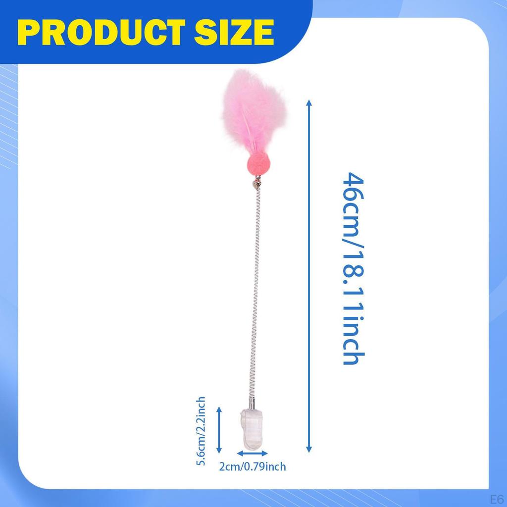 Cat Play Rod with Feather Bell for Engaging Activity And Fun