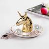 European Style Dressing Table Golden Animal Horse Rabbit Ceramic Jewelry Storage Tray Jewelry Storage Box
