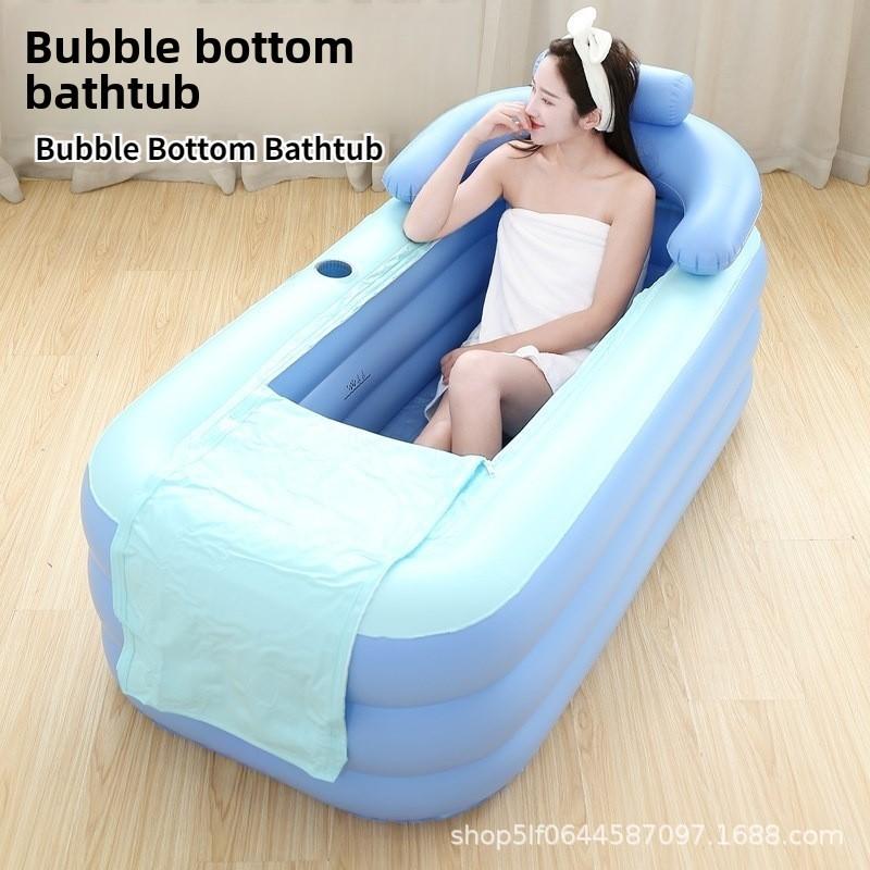 Collapsible Inflatable Bathtub For Adults Home Spa Relaxation
