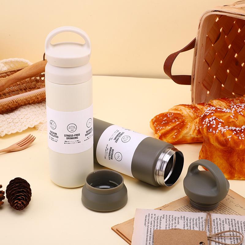 Premium Japanese 304 Stainless Steel Thermos Mug - Portable Coffee Cup for Students