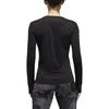 adidas Casual Sports Round Neck Logo Long Sleeve T-Shirt Women Tops Black DM3140