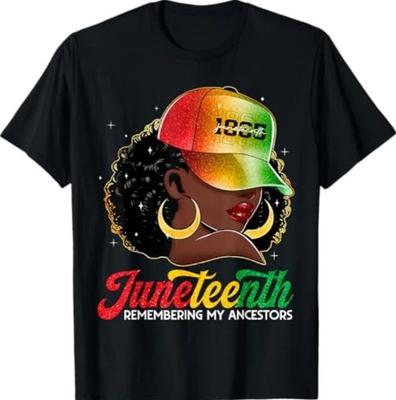 Juneteenth Tshirt Black Women Girls Remembering My Ancestors T-Shirt