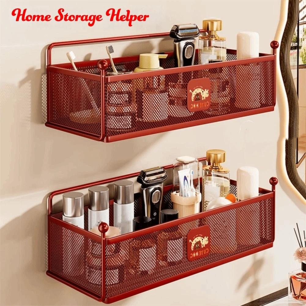 Moisture Resistance Faucet Storage Shelf Wall Mounted Kitchen Storage Rack Bathroom