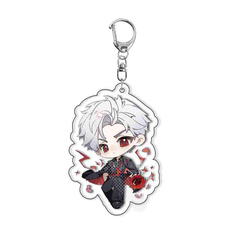 Love and Deep Space Qin Che Acrylic Keychain Pendant - Game Merchandise Backpack Charm