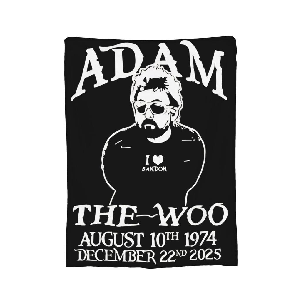 Adam The Woo Memory 19742025 Go Find Somewhere Blanket Warm Cozy Fluffy Throw Blankets for Sofa 50x60 Inch Multiple Sizes Quilt