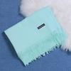 Two-Life Women's Solid Color Imitation Cashmere Scarf - Korean Style, Two-Way Shawl & Neck Gaiter for Autumn/Winter.