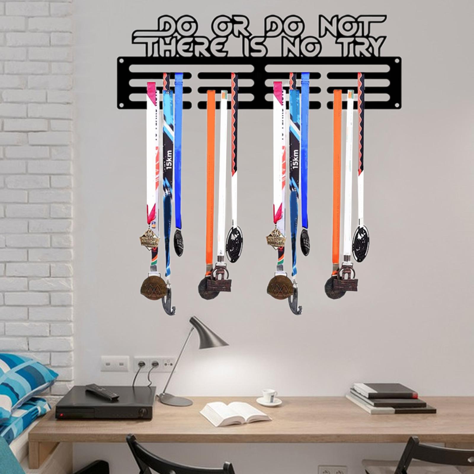 

Вешалка для медалей Простая в использовании настенная стойка для медалей для гимнастики, марафона, футбола, медалей, настенный органайзер