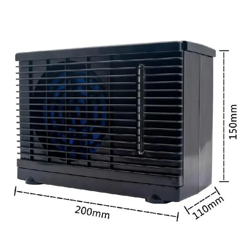 Ventilatore Raffreddatore Aria Condizionata Casa&Auto DC 12V 60W Ventilatore Raffreddamento con Ghiaccio d'Acqua Evaporativo Basso Rumore Condizionatore Aria Fredda