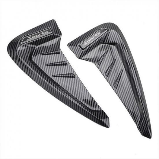 Carbon Fiber for BMW F30 F31 F32 F33 Side Hood Fender Air Flow Vent Sticker Pair