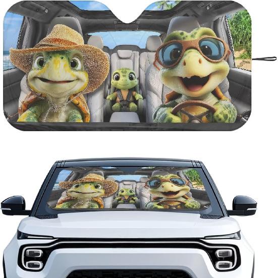 Fashion Cat Car Window Shades Foldable Car Windshield Sunshades Automotive Windshield Sunshades Keep Cool UV Rays Protection for Most Sedan Truck Van