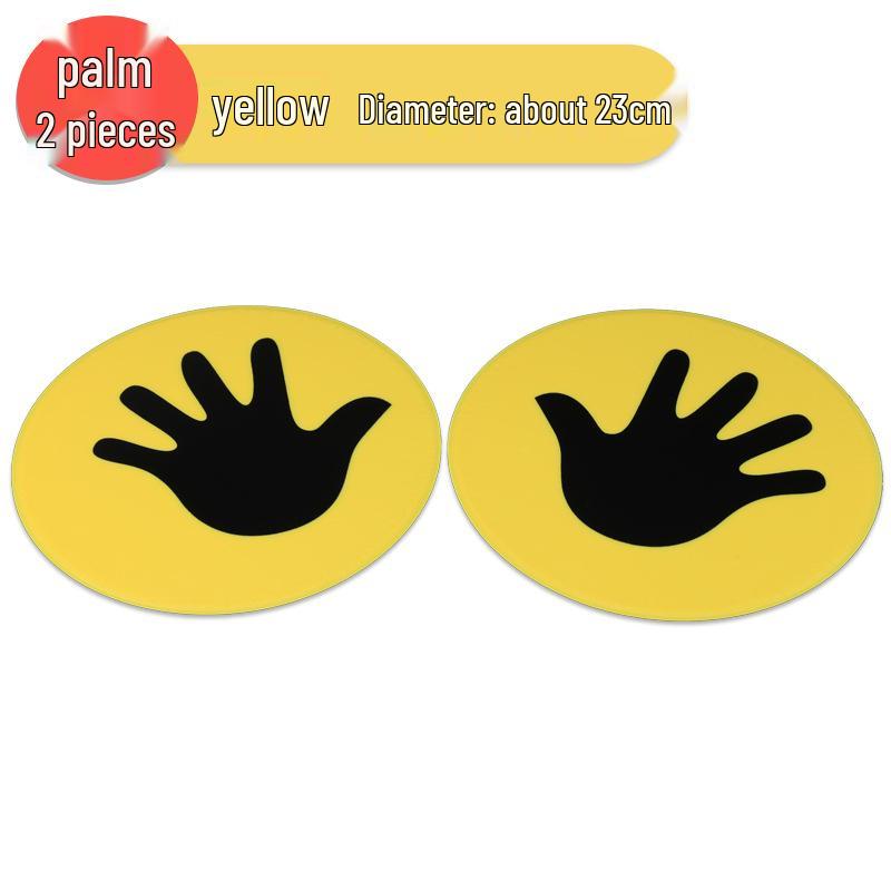 23cm Runde Sensorische Trainingsmatte für den Kindergarten - Lustige Flache Markierscheibe für Handflächen & Fußsohlen