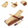 Pen Holder Brush Box Wooden Portable Pencil Storage Case Tabletop Stationery Organiser for Household