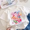 2026 hotselling boy witch hunter group cartoon print new shortsleeved summer casual comfortable childrens clothing